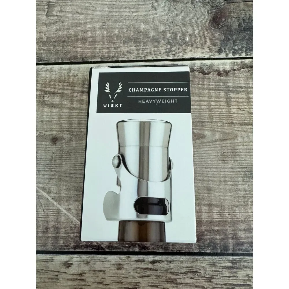 Viski Heavyweight Stainless Steel Champagne Stopper